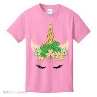 Lucky Unicorn Cute St Patrick's Day Kids T-Shirt thumb 0