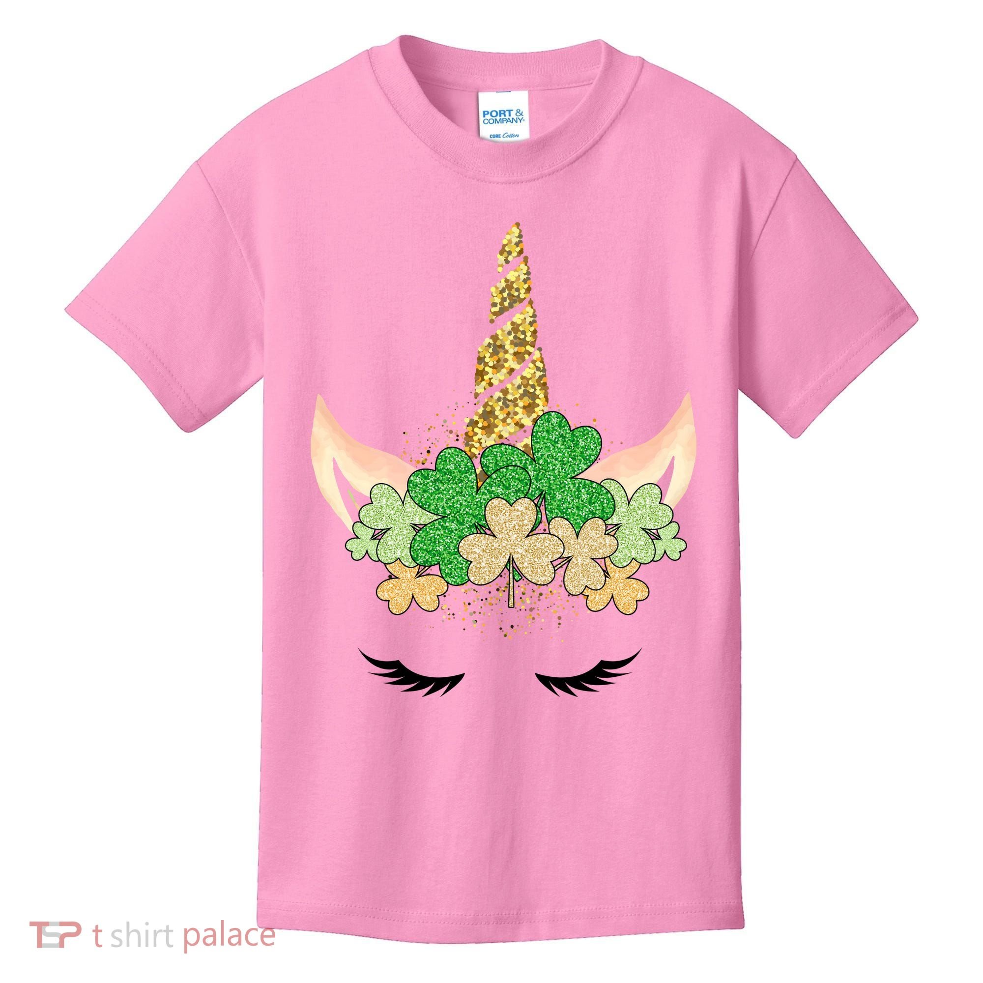 Lucky Unicorn Cute St Patrick's Day Kids T-Shirt