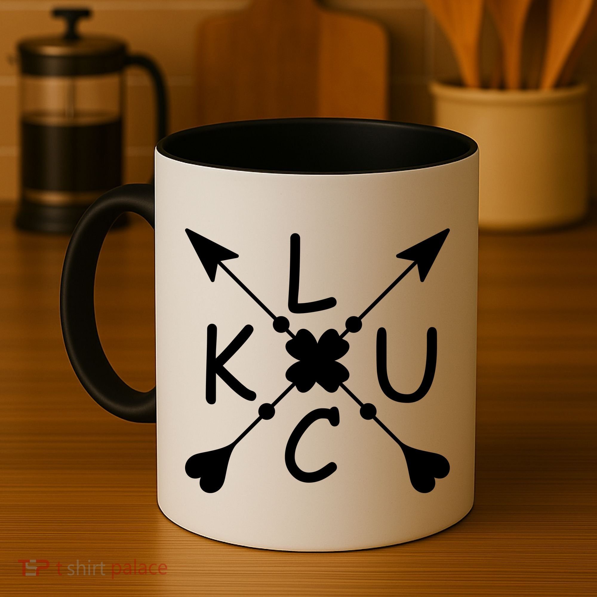 Luck Cross Arrows St Patrick's Day Coffee Mug