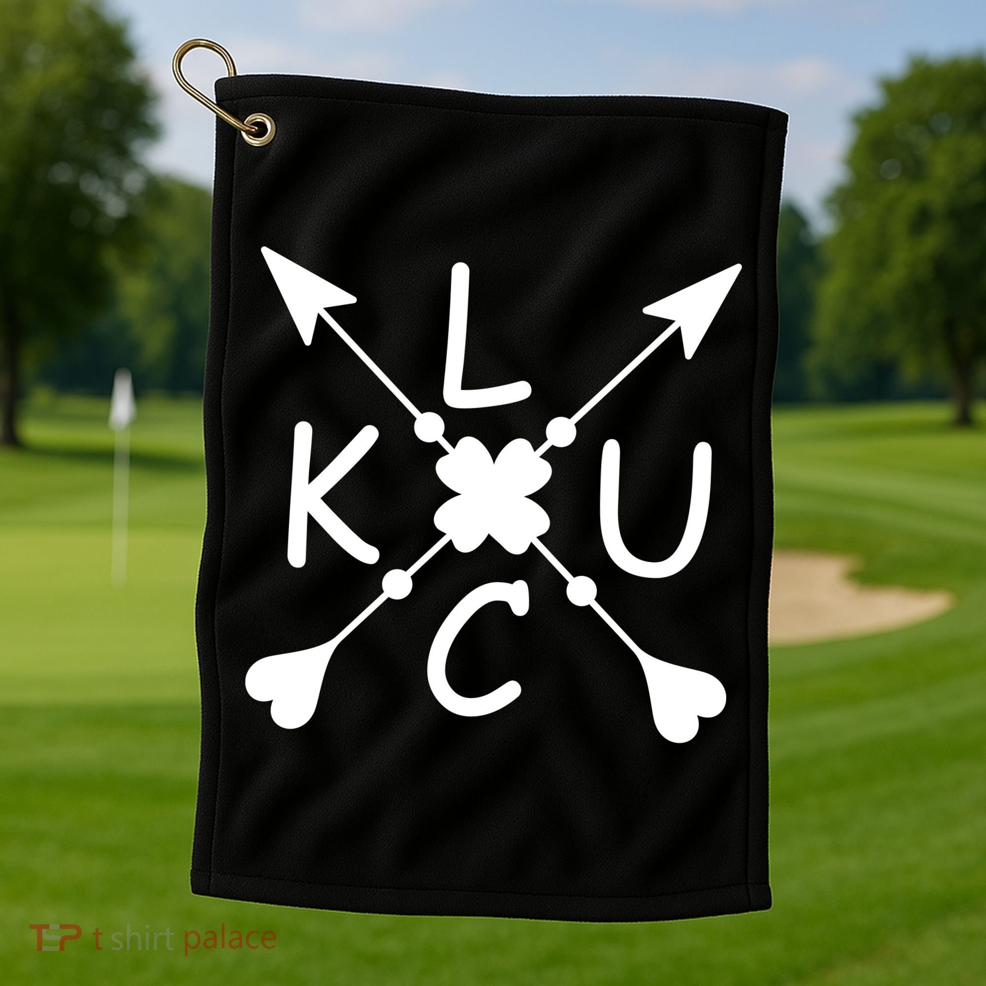 Luck Cross Arrows St Patrick's Day Golf Towel