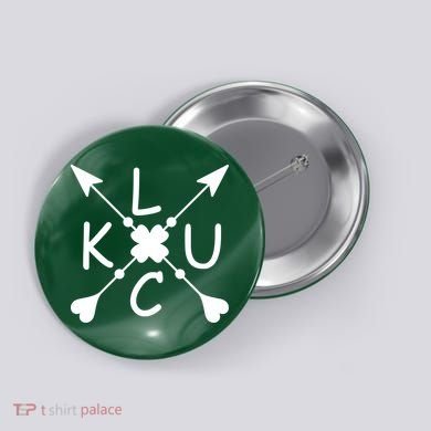 Luck Cross Arrows St Patrick's Day Button