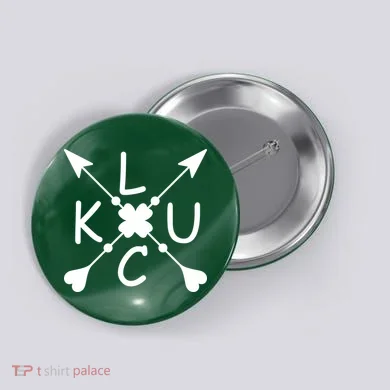 Luck Cross Arrows St Patrick's Day Button