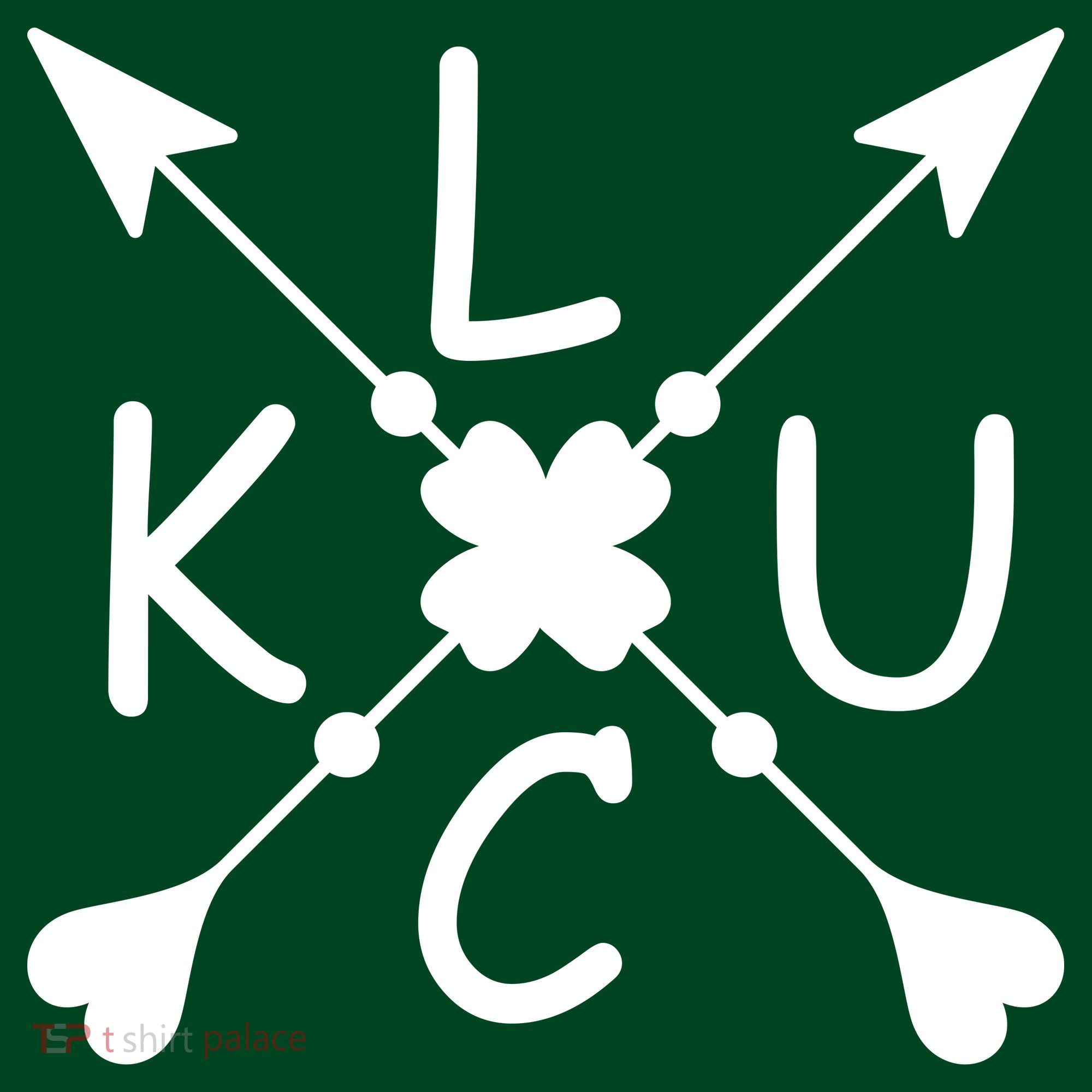 Luck Cross Arrows St Patrick's Day Button