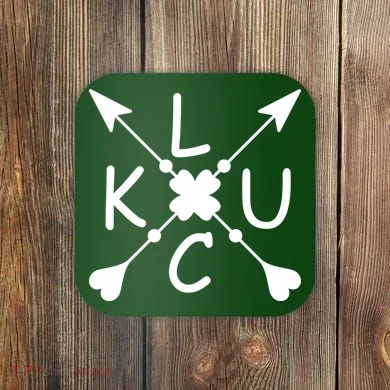 Luck Cross Arrows St Patrick's Day Coaster