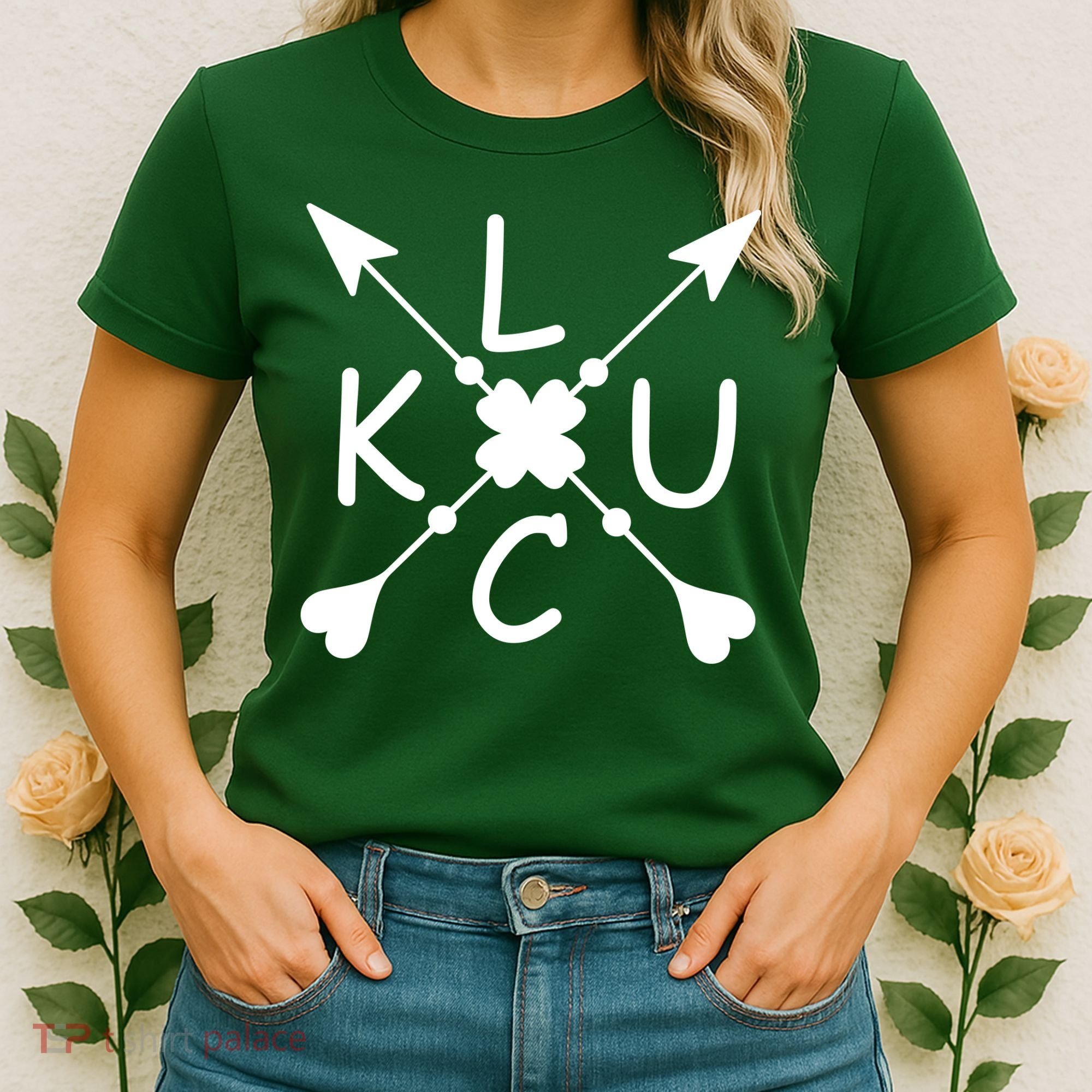 Luck Cross Arrows St Patrick's Day Women's T-Shirt