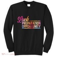 Luck Definition Preparation Meets Opportunity Sweatshirt thumb 0