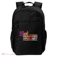 Luck Definition Preparation Meets Opportunity Backpack thumb 0