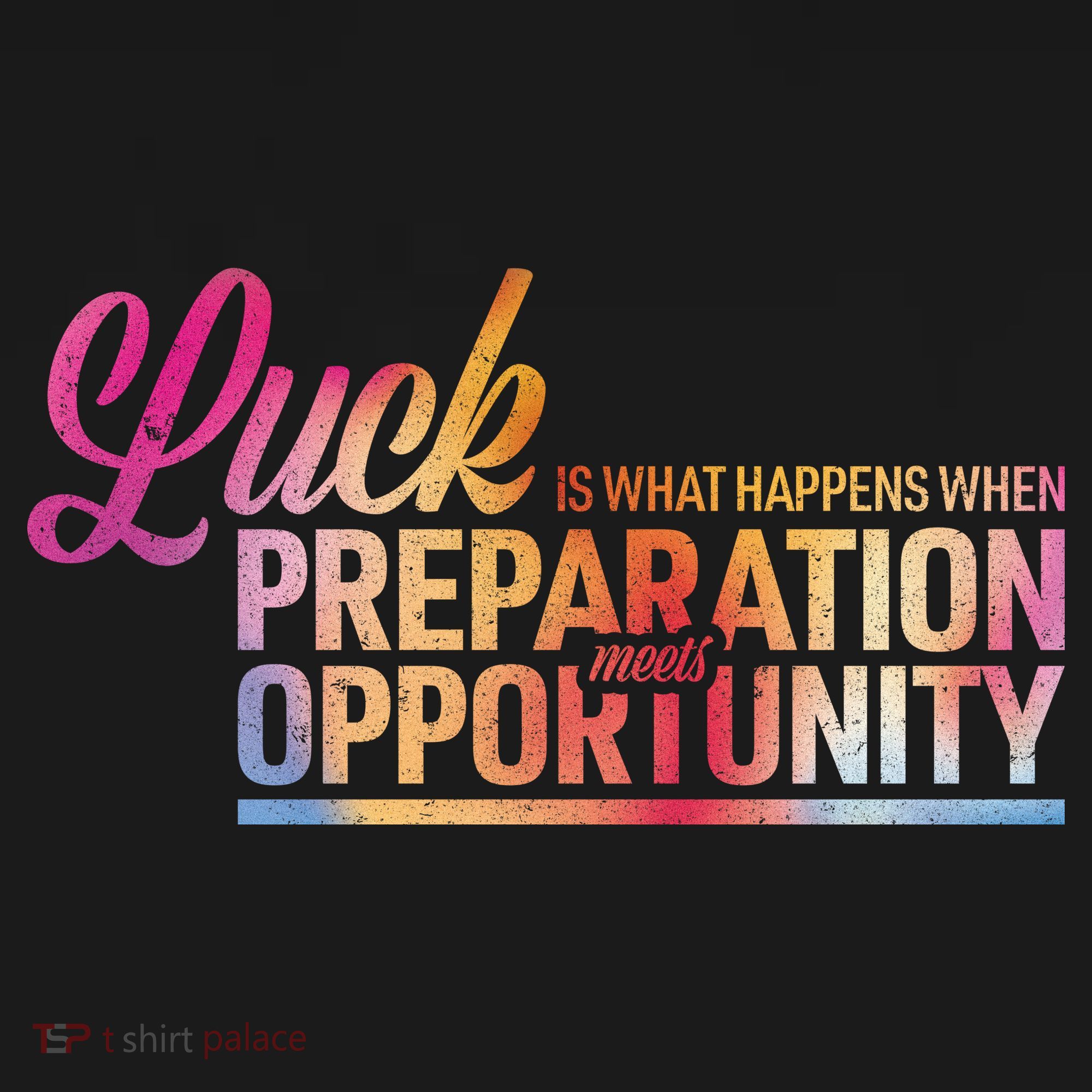 Luck Definition Preparation Meets Opportunity Backpack