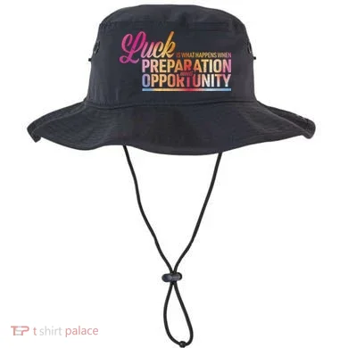 Luck Definition Preparation Meets Opportunity Bucket Hat