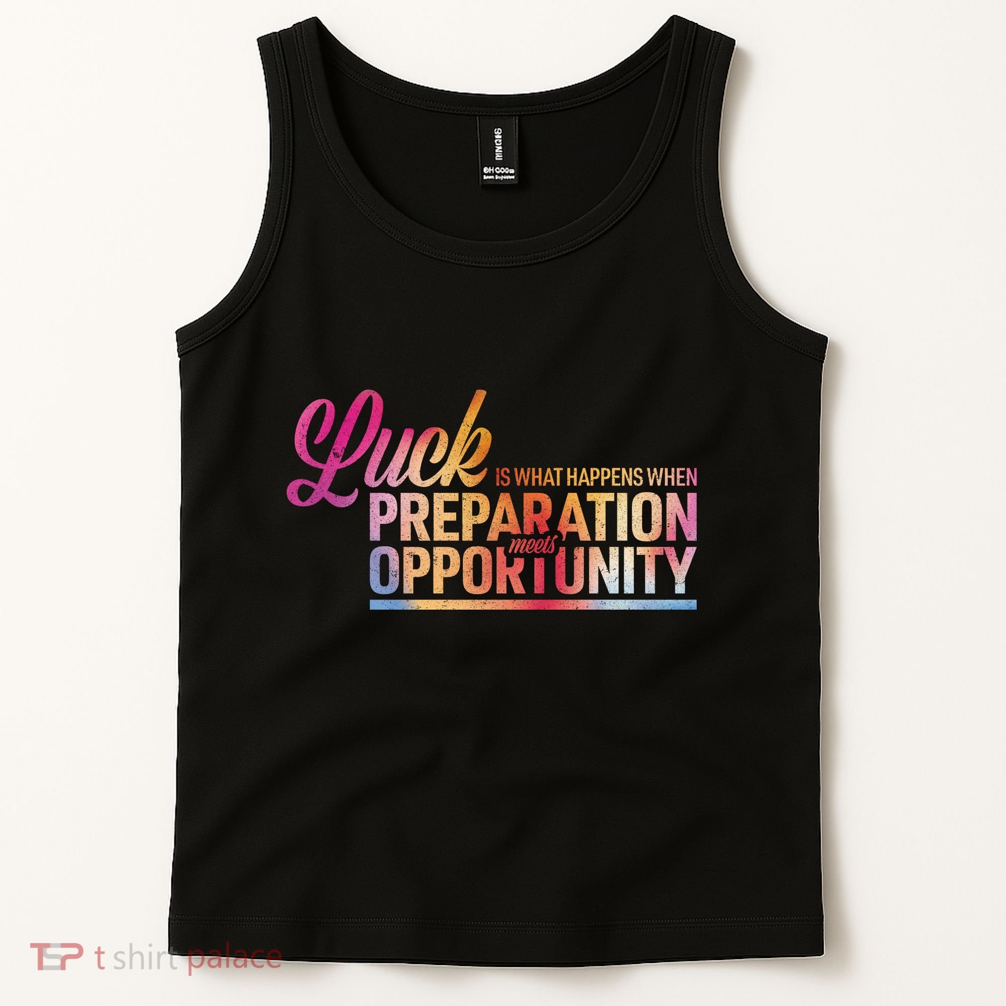 Luck Definition Preparation Meets Opportunity Tank Top