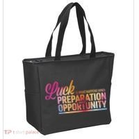Luck Definition Preparation Meets Opportunity Tote Bag thumb 2