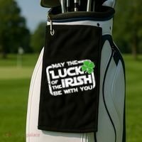 Luck Of The Irish Funny St. Patrick's Day Golf Towel thumb 2
