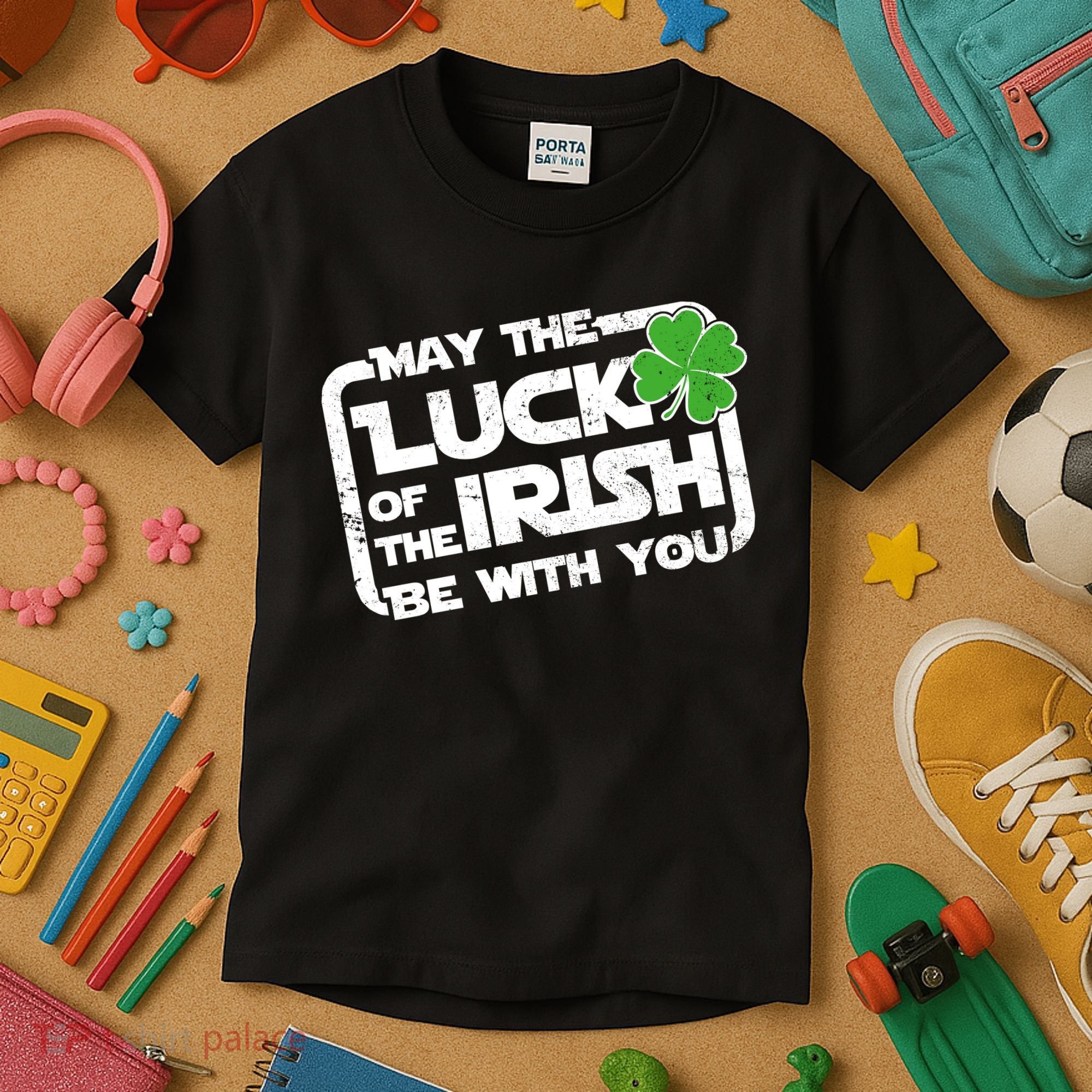 Luck Of The Irish Funny St. Patrick's Day Kids T-Shirt
