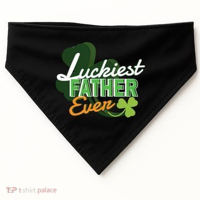 Luckiest Father Ever USA-Made Doggie Bandana