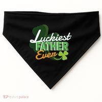 Luckiest Father Ever USA-Made Doggie Bandana thumb 0