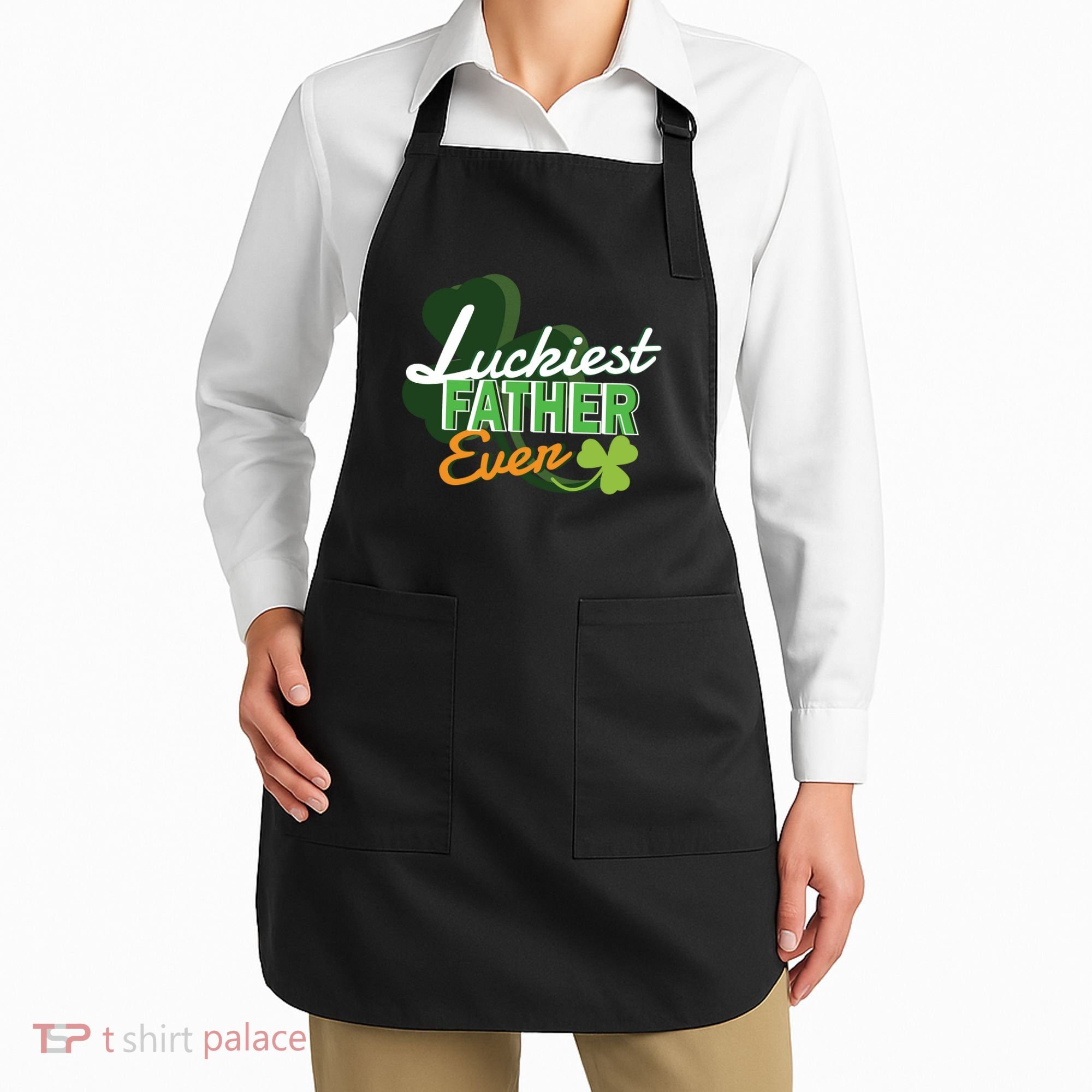 Luckiest Father Ever Apron