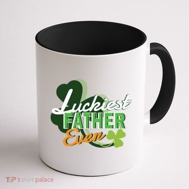 Luckiest Father Ever Coffee Mug back
