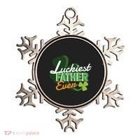 Luckiest Father Ever Ornament thumb 0