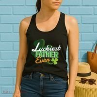 Luckiest Father Ever Women's Tank Top thumb 2