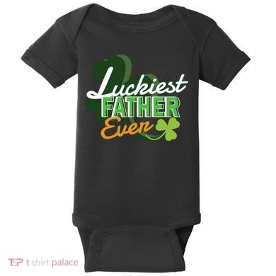 Luckiest Father Ever Baby Bodysuit