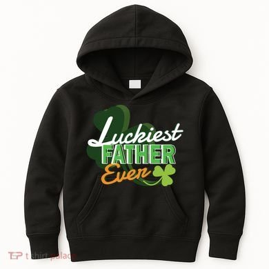 Luckiest Father Ever Kids Hoodie