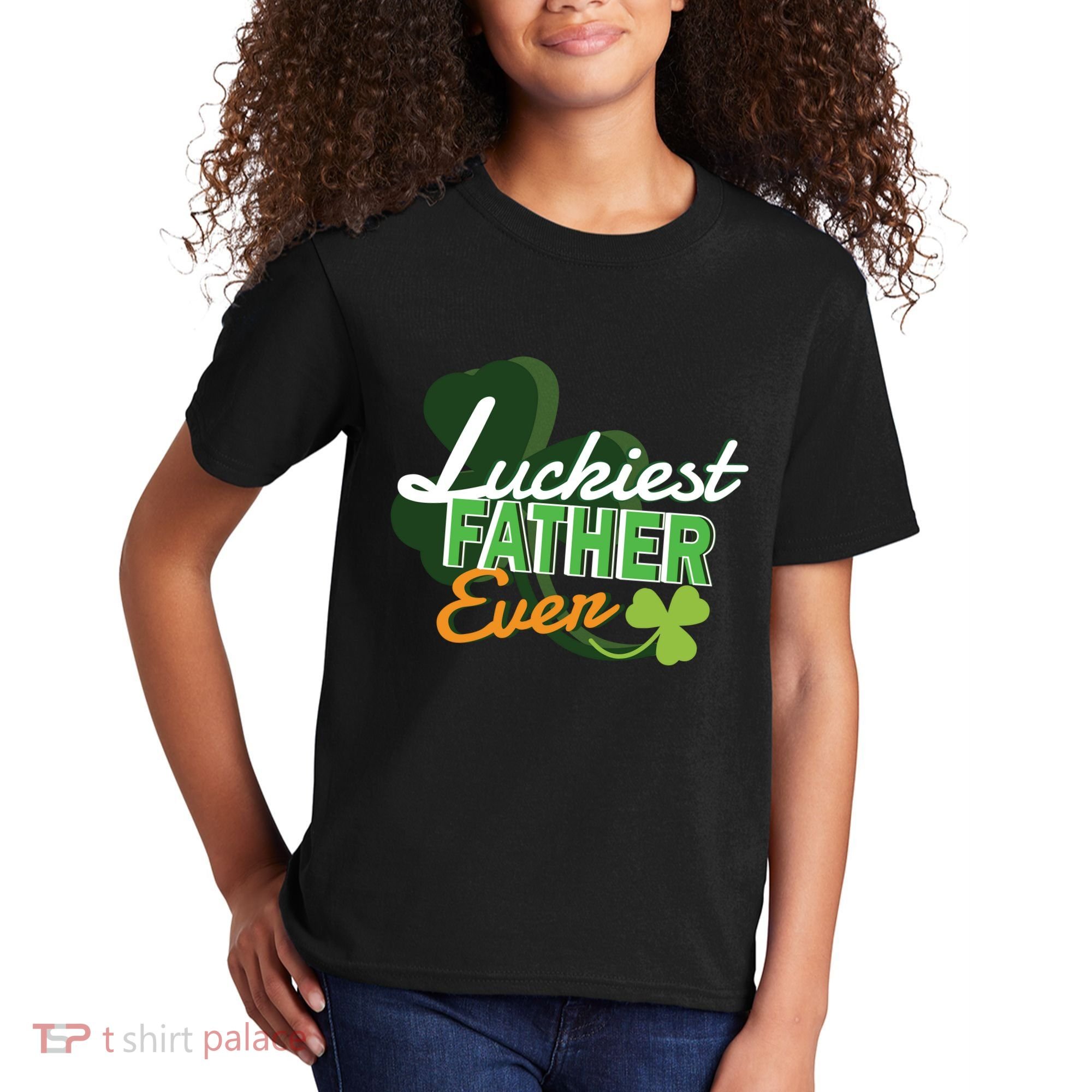 Luckiest Father Ever Kids T-Shirt