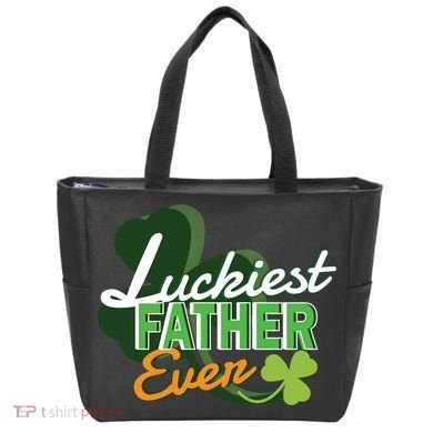Luckiest Father Ever Tote Bag