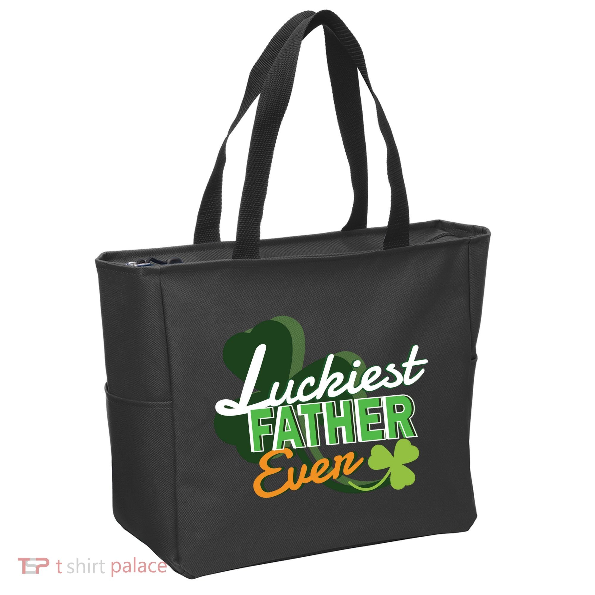 Luckiest Father Ever Tote Bag