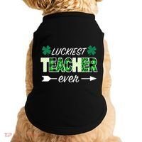 Luckiest Teacher Ever Doggie Tank thumb 0
