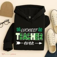Luckiest Teacher Ever Hoodie thumb 4