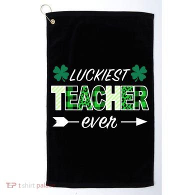 Luckiest Teacher Ever Golf Towel
