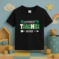 Luckiest Teacher Ever Toddler T-Shirt thumb 3
