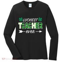 Luckiest Teacher Ever Women's Long Sleeve Shirt thumb 0