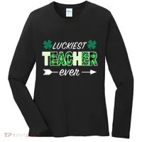 Luckiest Teacher Ever Women's Long Sleeve Shirt thumb 0