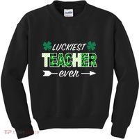 Luckiest Teacher Ever Kids Sweatshirt thumb 0