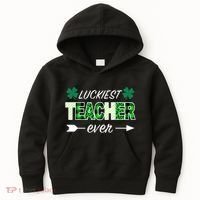 Luckiest Teacher Ever Kids Hoodie thumb 0