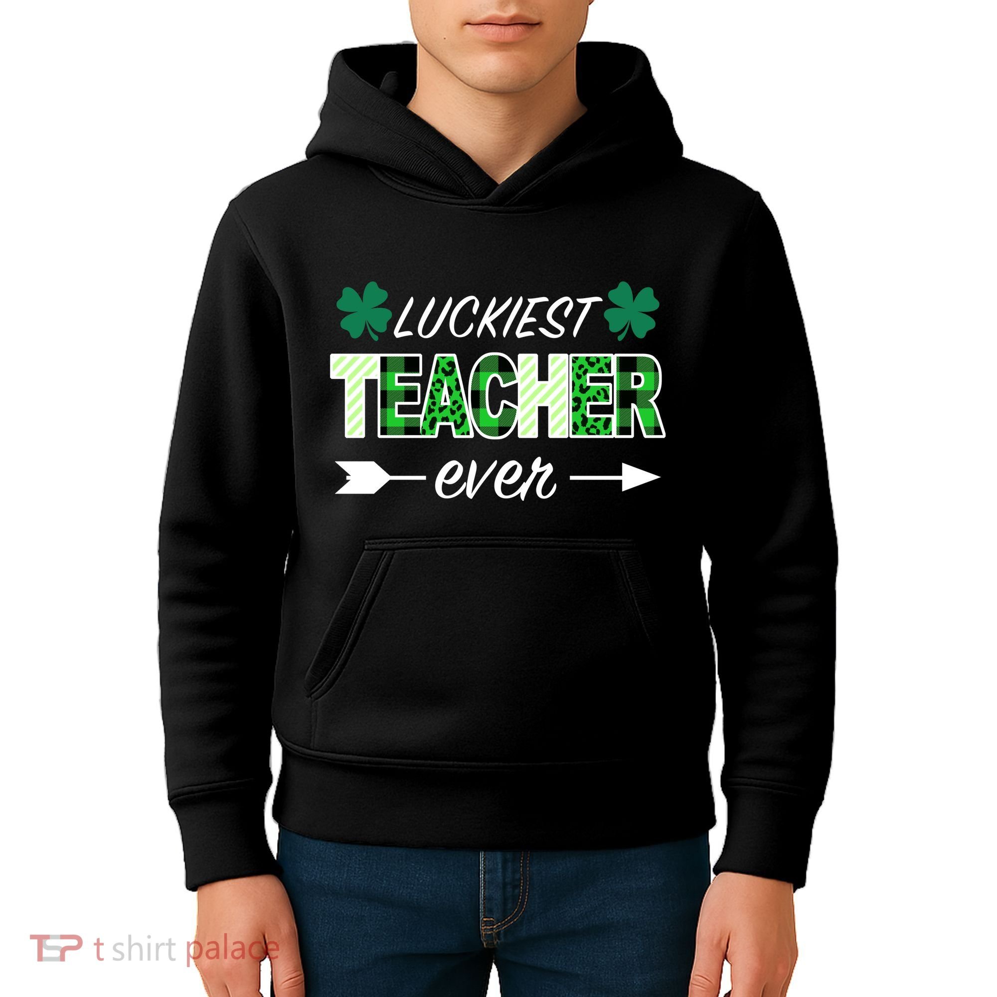 Luckiest Teacher Ever Kids Hoodie