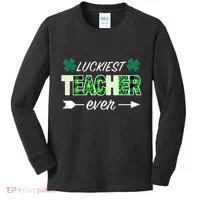 Luckiest Teacher Ever Kids Long Sleeve Shirt thumb 0