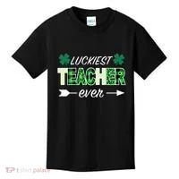 Luckiest Teacher Ever Kids T-Shirt thumb 0