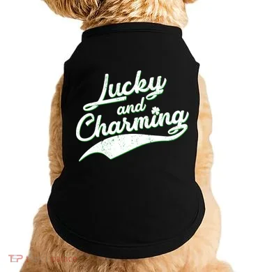 Lucky and Charming St Patrick's Day Doggie Tank