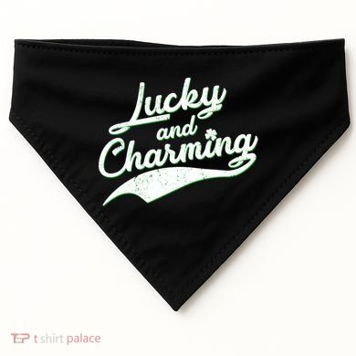 Lucky and Charming St Patrick's Day USA-Made Doggie Bandana
