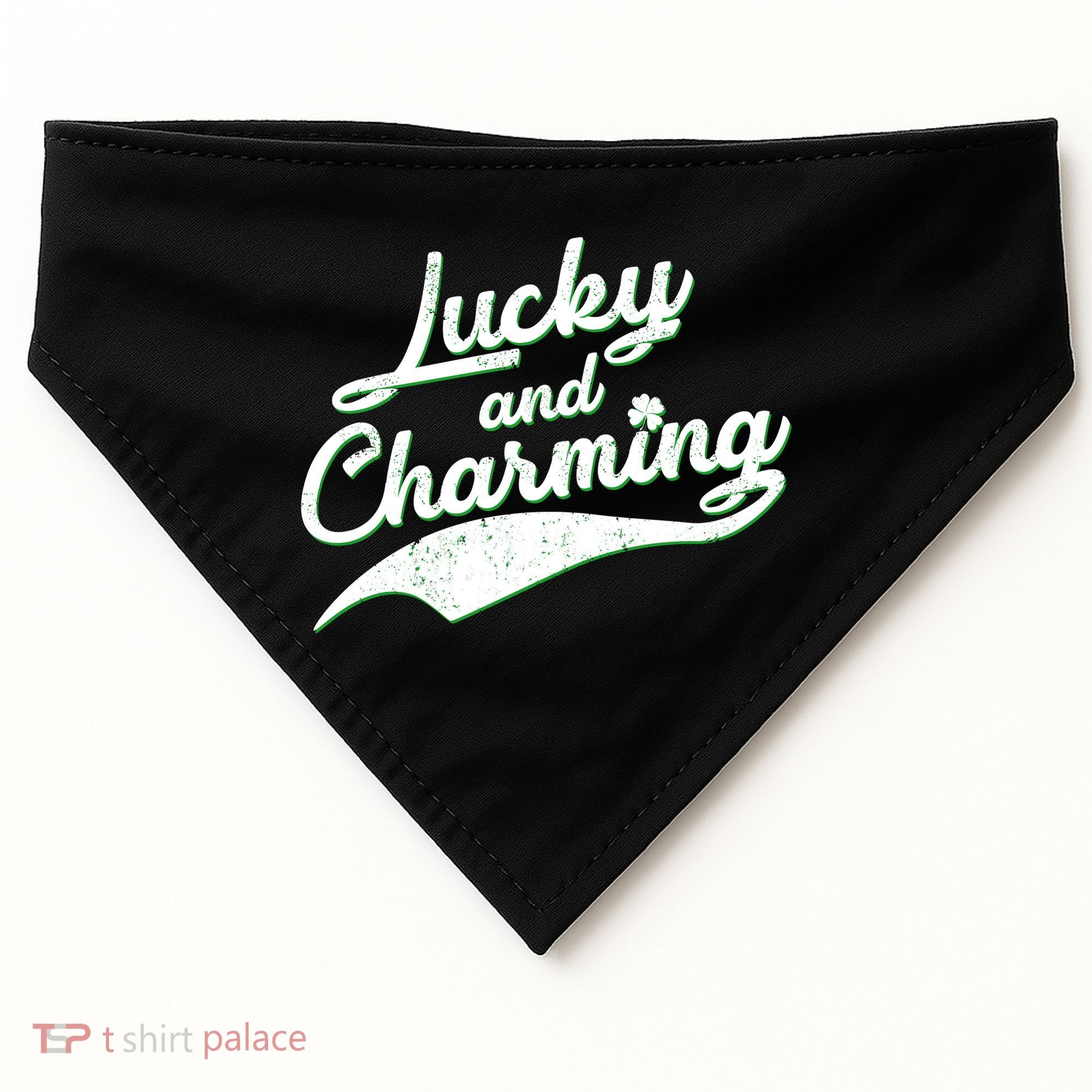 Lucky and Charming St Patrick's Day USA-Made Doggie Bandana