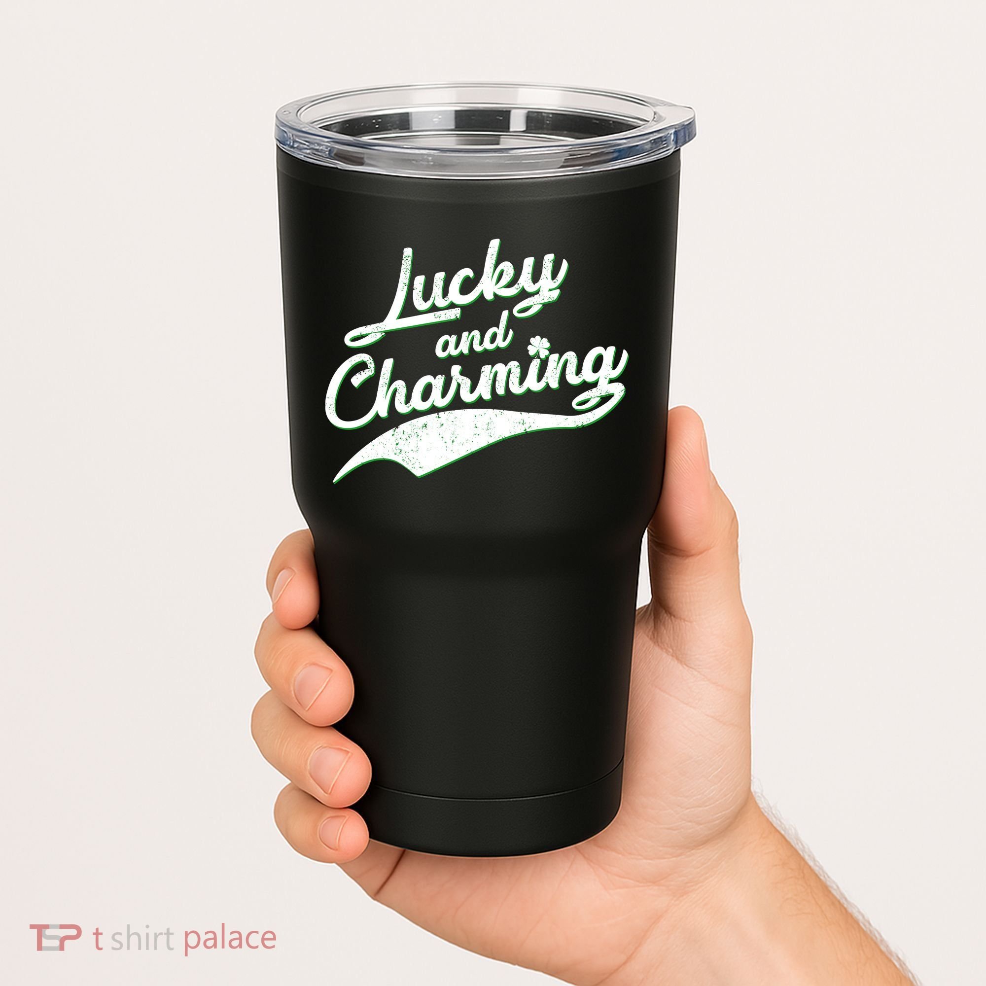Lucky and Charming St Patrick's Day Tumbler