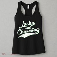 Lucky and Charming St Patrick's Day Women's Tank Top thumb 3