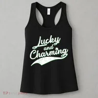 Lucky and Charming St Patrick's Day Women's Tank Top thumb 3