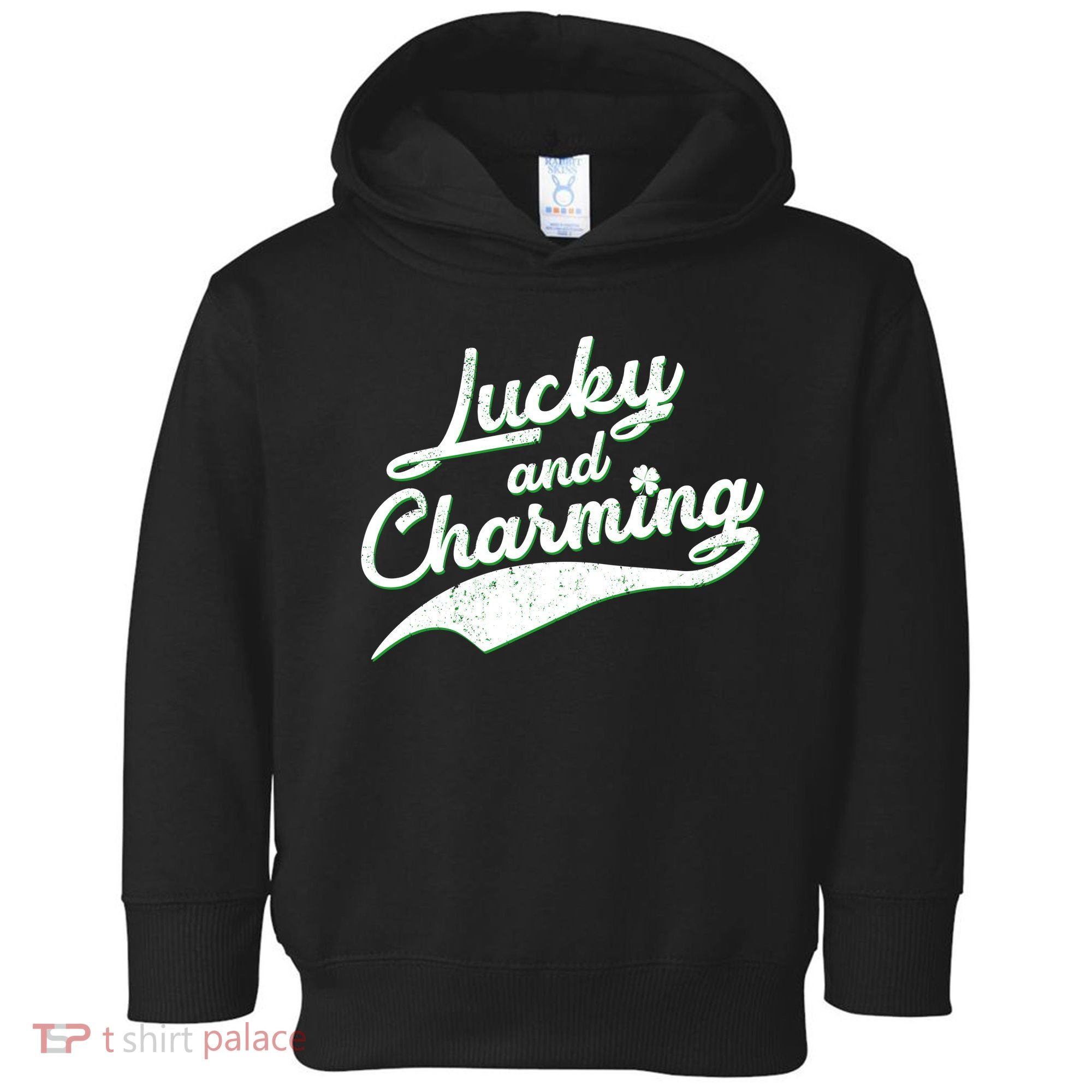 Lucky and Charming St Patrick's Day Toddler Hoodie