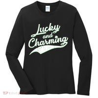 Lucky and Charming St Patrick's Day Women's Long Sleeve Shirt thumb 0
