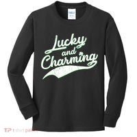 Lucky and Charming St Patrick's Day Kids Long Sleeve Shirt thumb 0