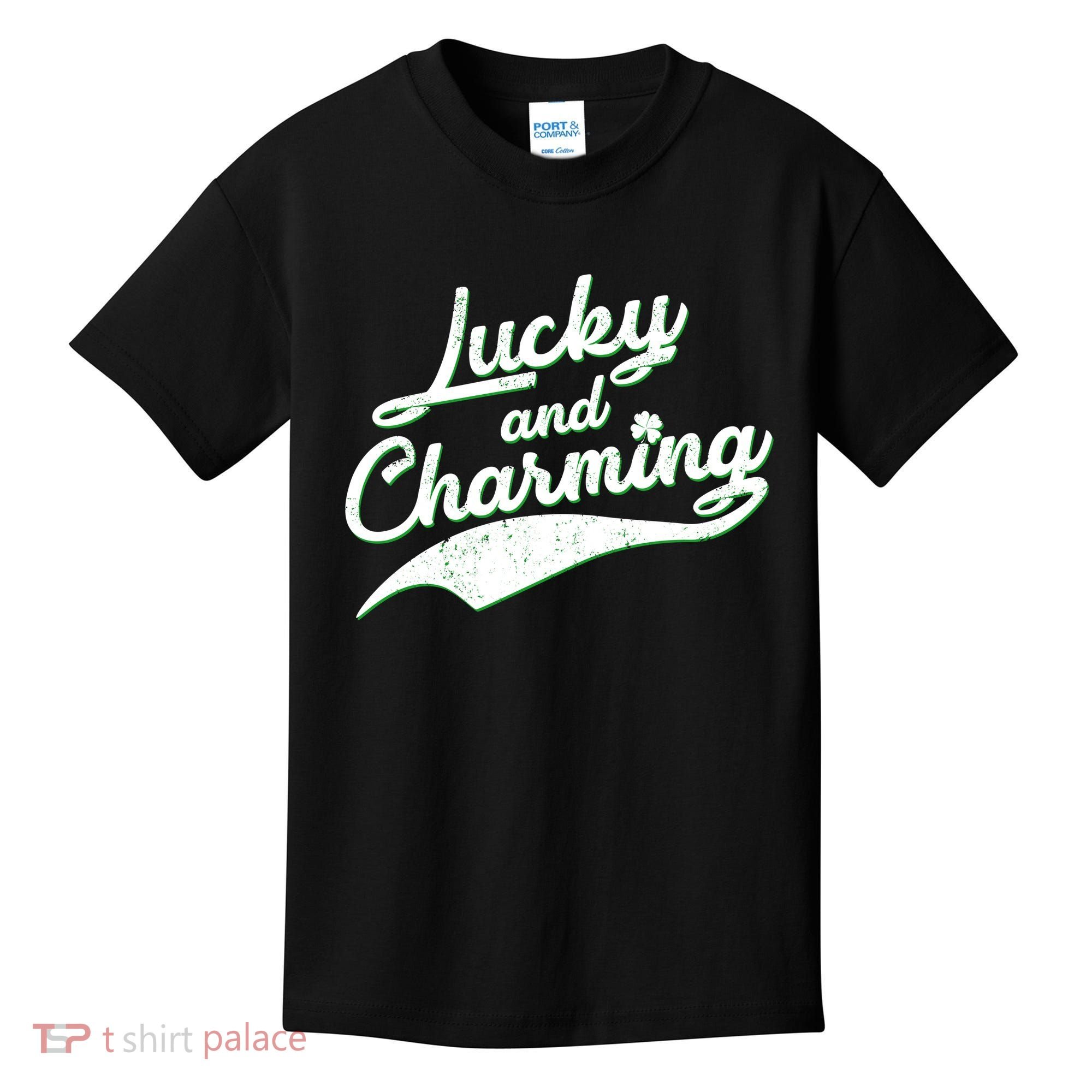 Lucky and Charming St Patrick's Day Kids T-Shirt