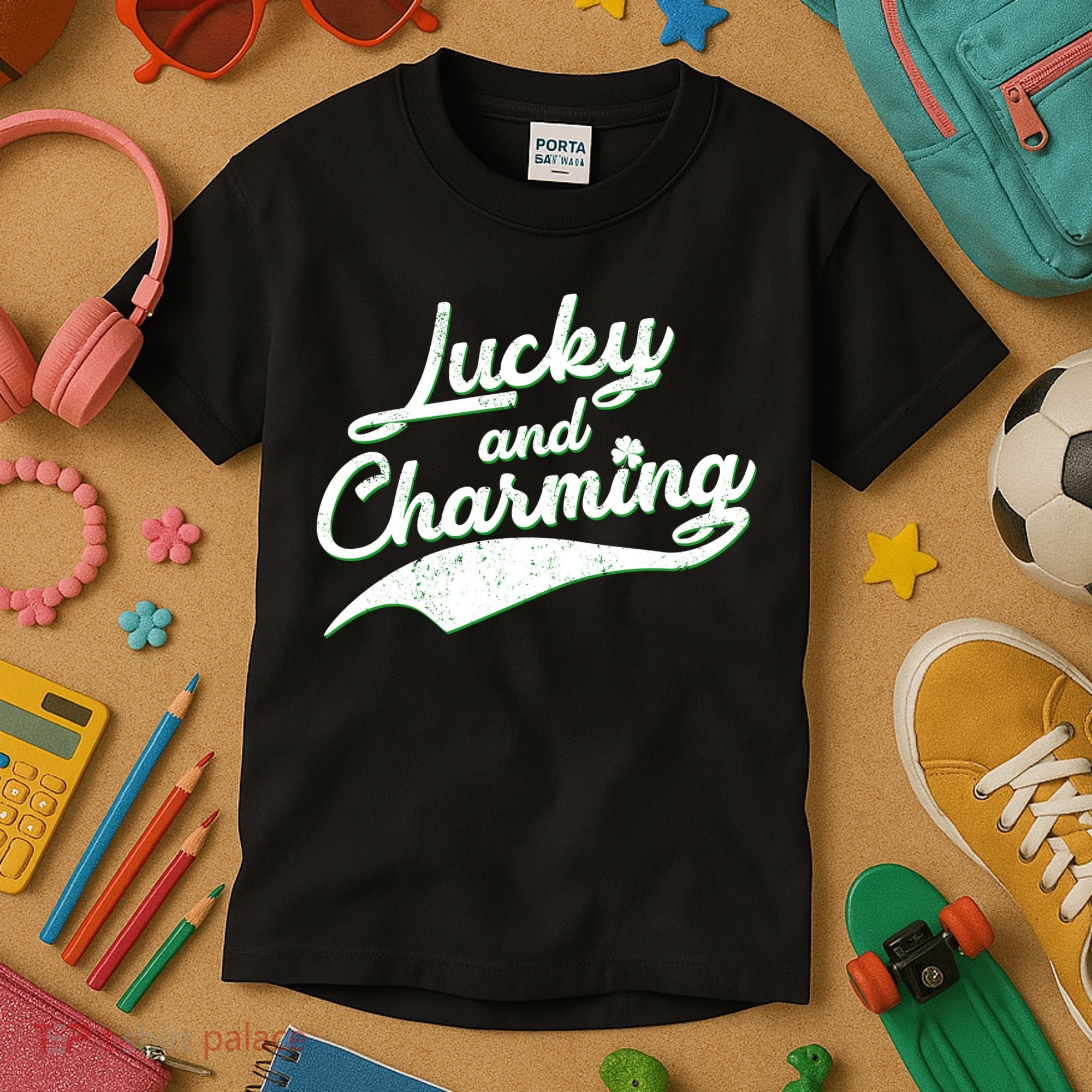Lucky and Charming St Patrick's Day Kids T-Shirt